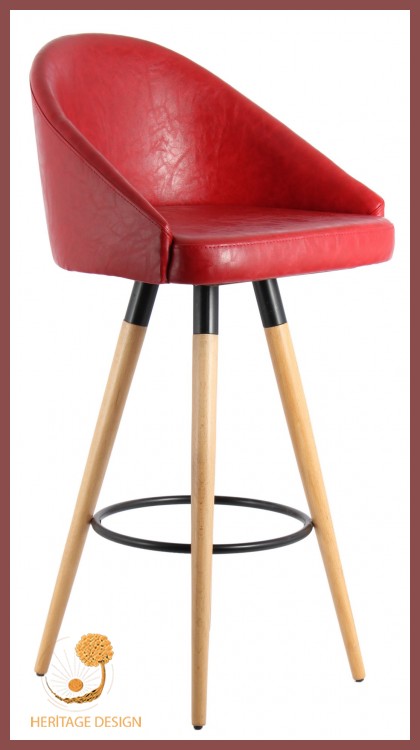 Kırmızı Bar Sandalyeleri