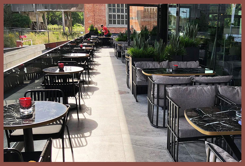 dış mekan cafe mobilyaları, cafe mobilyası modelleri